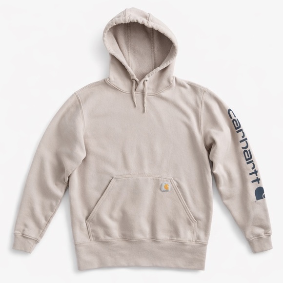 Carhartt Tops - Carhartt Loose Fit Workwear Hoodie Oversized Sweatshirt Dusty Mauve Beige Small
